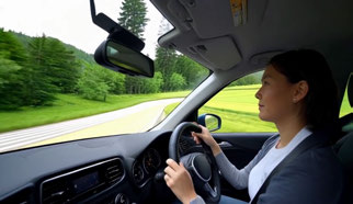 RewardForcing, driving scene at 9–12 seconds