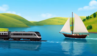 LongLive, train and boat scene, 1–4 seconds