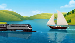 LongLive, train and boat scene, 9–12 seconds