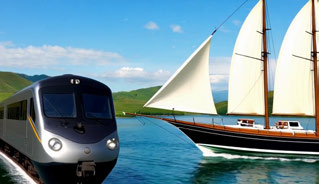 RewardForcing, train and boat scene, 9–12 seconds